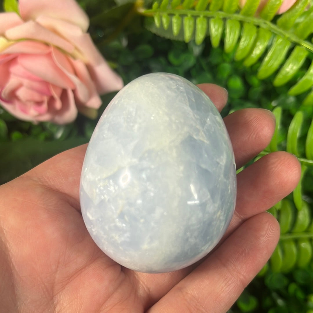 Blue Calcite Egg