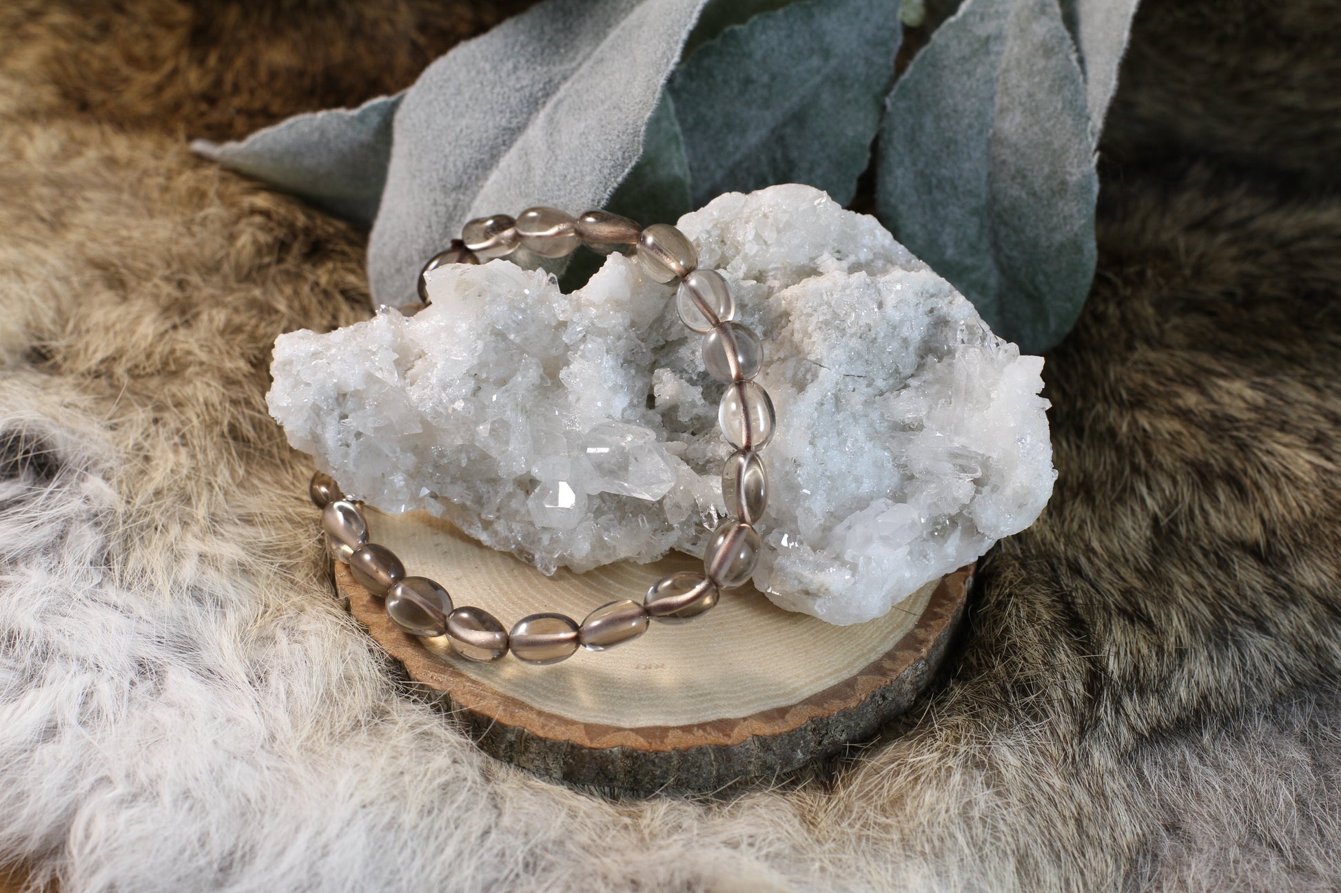 Smokey Quartz Nugget Bracelet