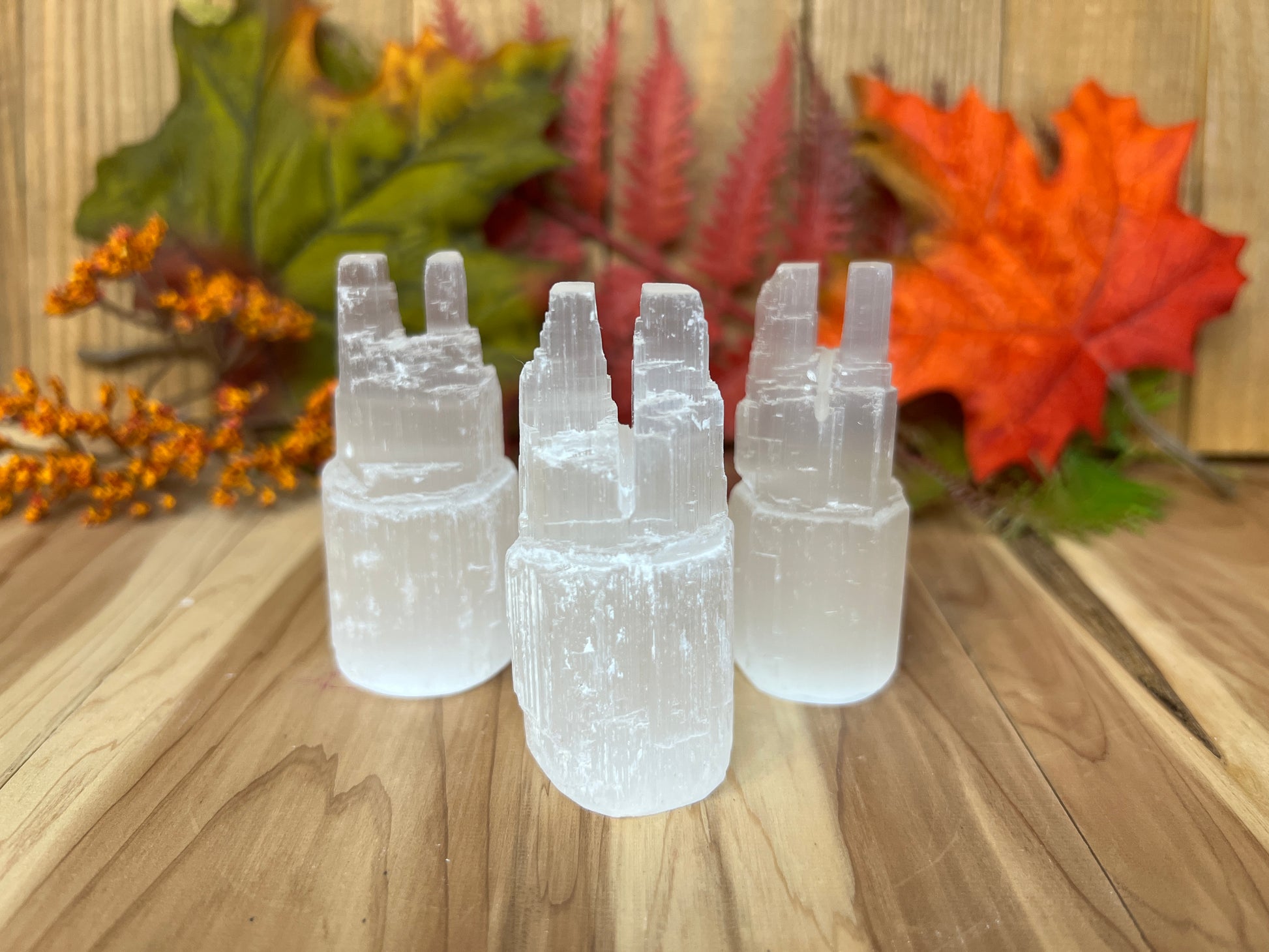 Selenite Mini Double Towers