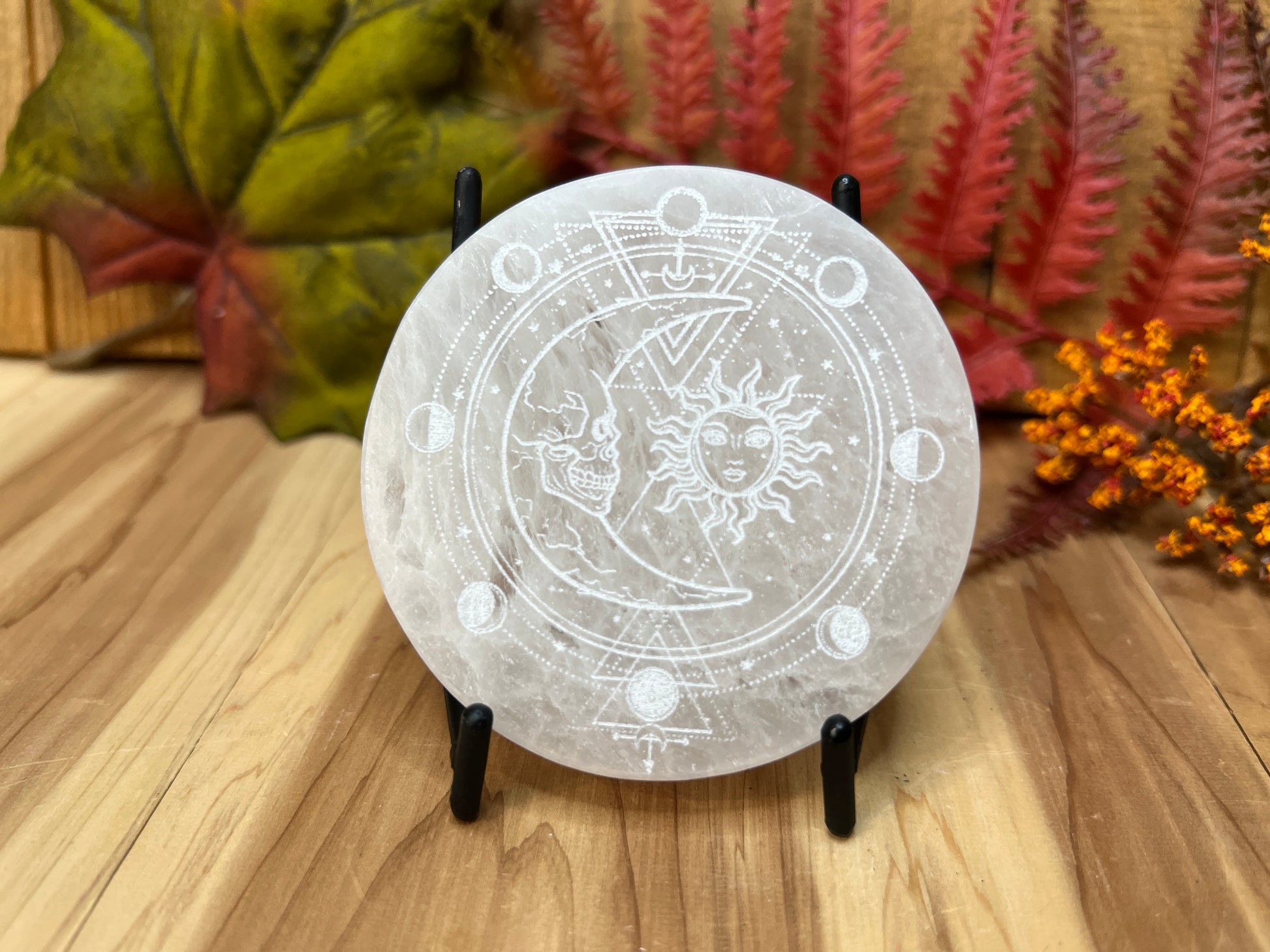 Laser Etched Selenite Plates