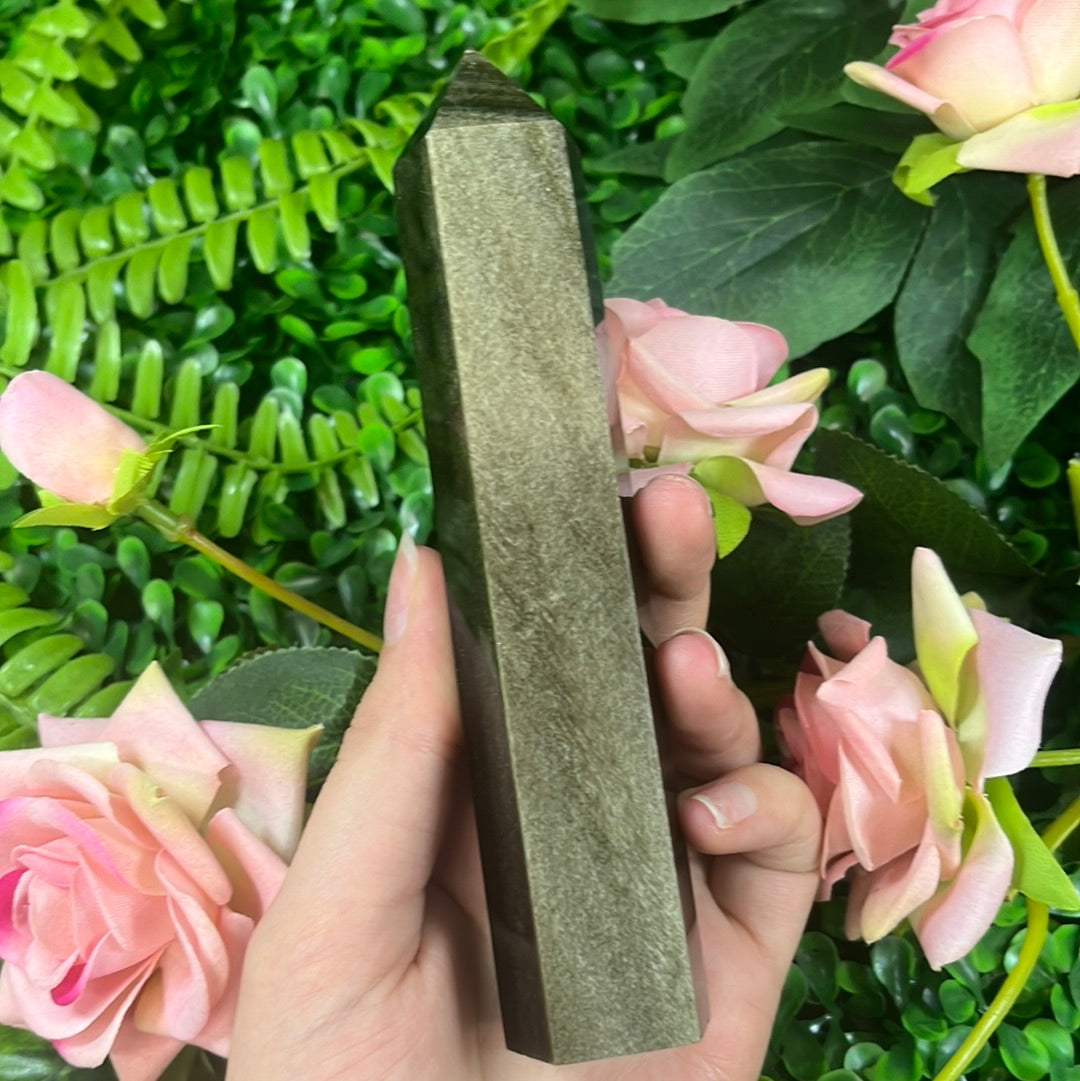 Gold Sheen Obsidian Tower