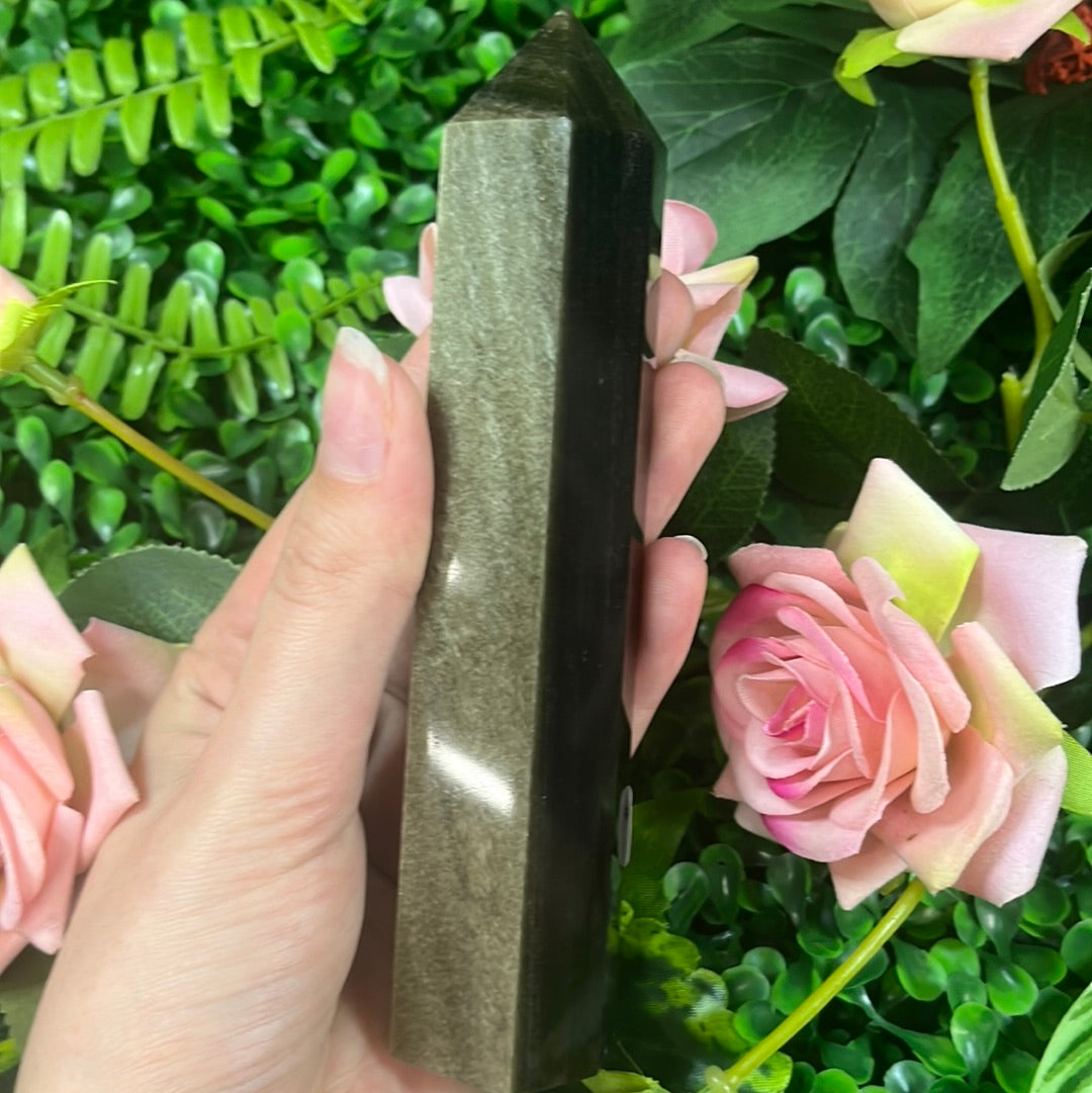 Gold Sheen Obsidian Tower