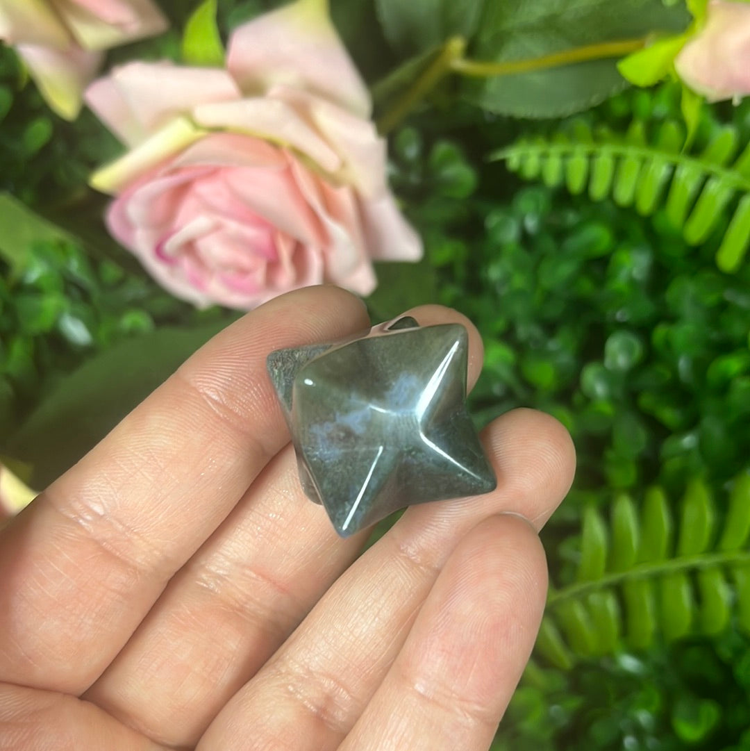 Moss Agate Merkabah