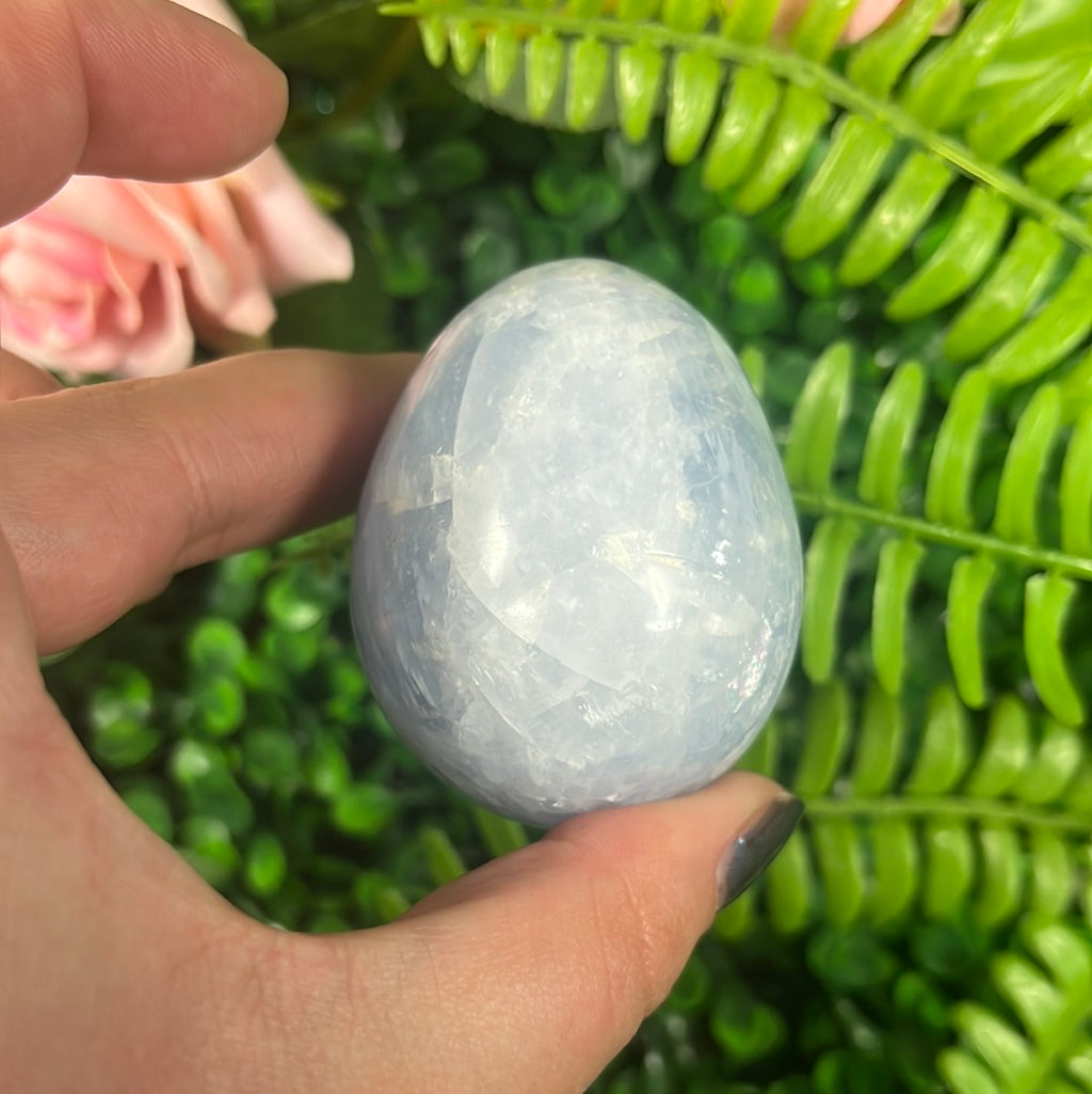 Blue Calcite Egg