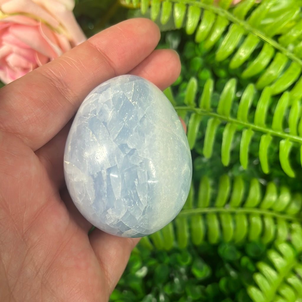 Blue Calcite Egg