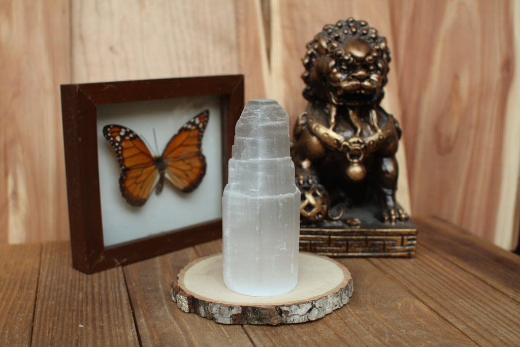 Selenite Tower 4"
