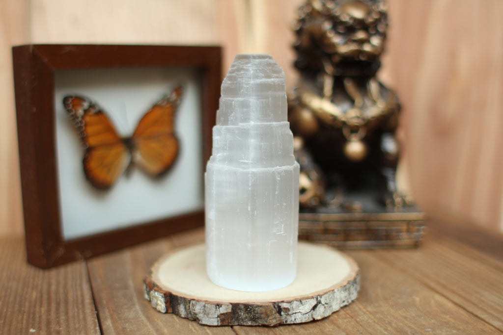 Selenite Tower 4"