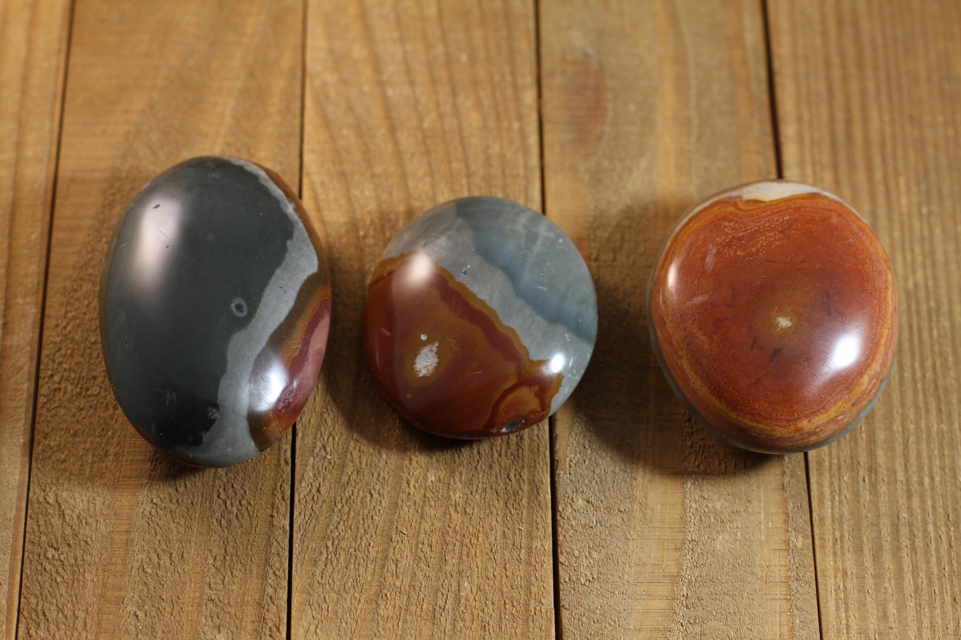 Polychrome Jasper Palmstones - Unique