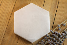 Load image into Gallery viewer, Selenite Large Hexagon Charging Plates
