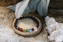 Load image into Gallery viewer, Chakra &amp; Lava Bead Bracelet
