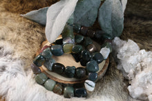 Load image into Gallery viewer, Moss Agate Large Nugget Bracelet
