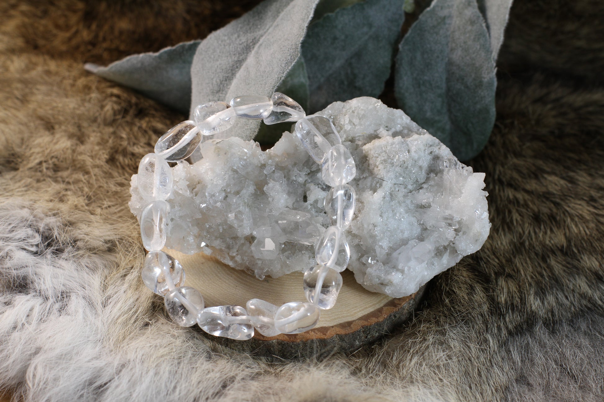 Clear Quartz Nugget Bracelet