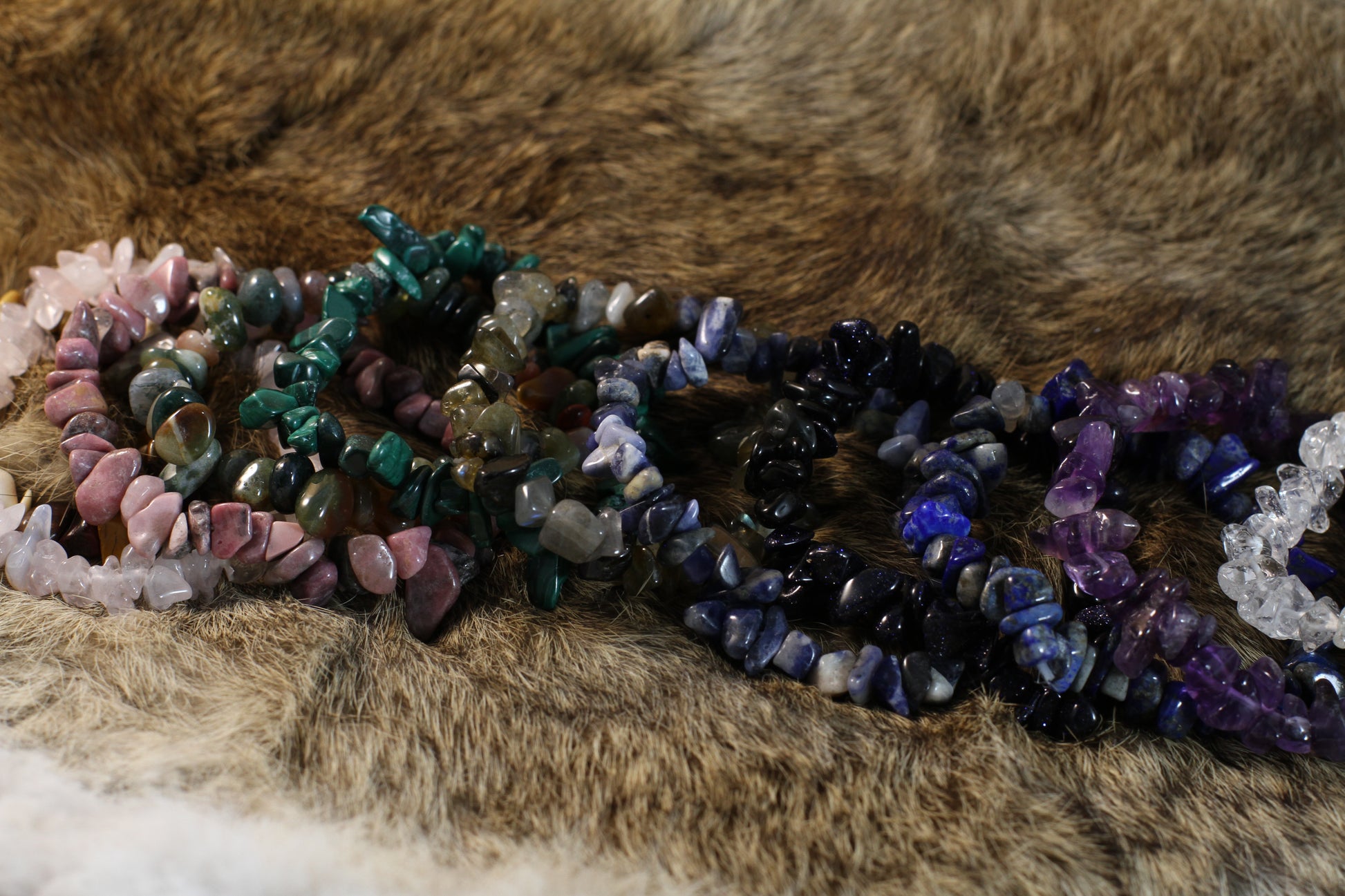 Crystal Chip Bracelets