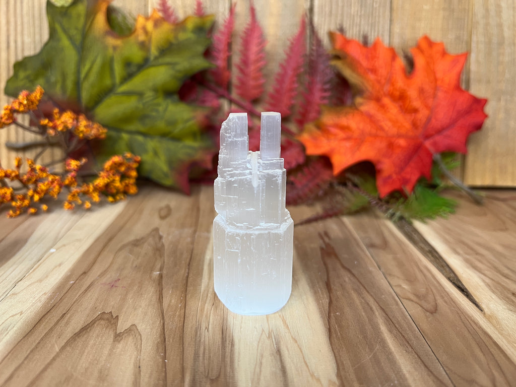 Selenite Mini Double Towers