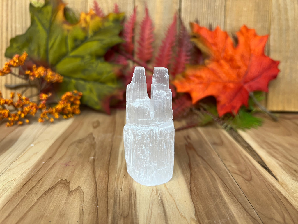 Selenite Mini Double Towers