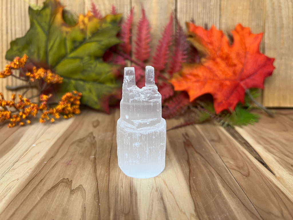 Selenite Mini Double Towers