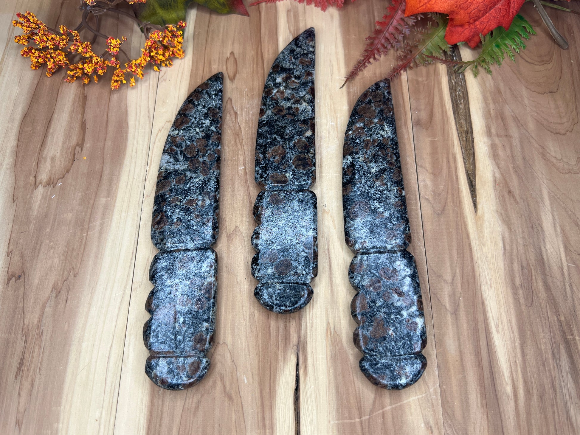 Garnet in Granite Athames