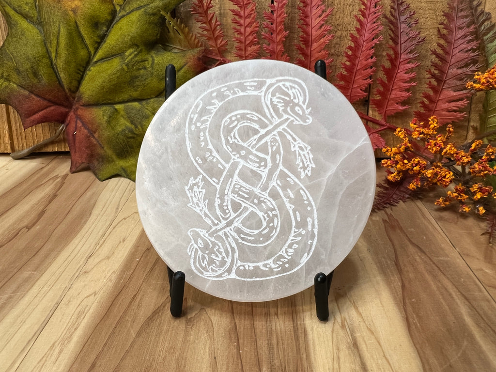 Laser Etched Selenite Plates