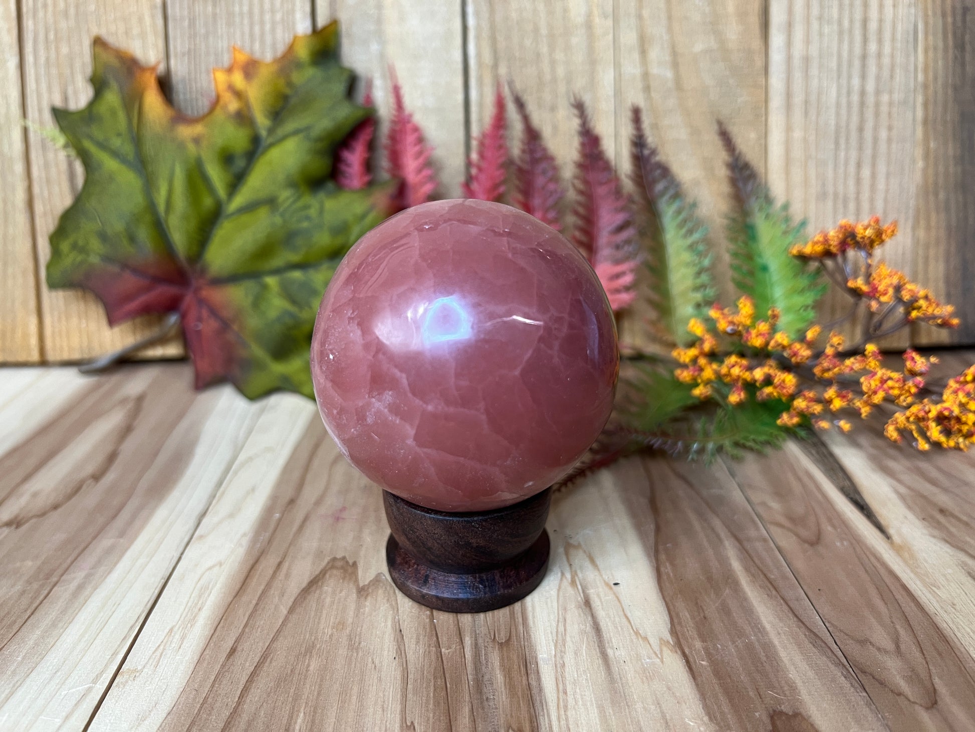Red Calcite Sphere