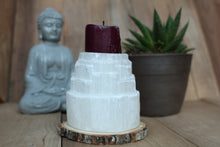 Load image into Gallery viewer, Selenite Candle Holder
