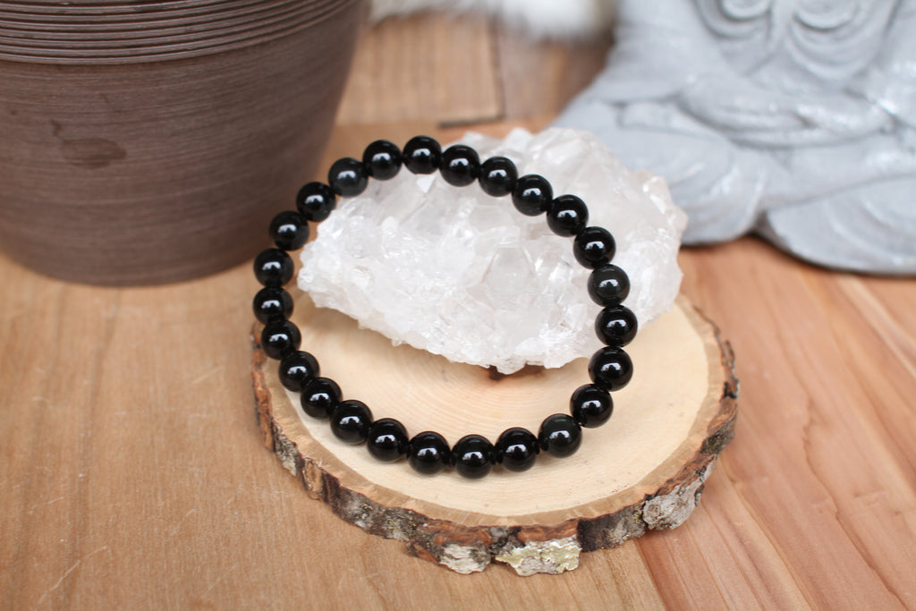 Rainbow Obsidian Bead Bracelet