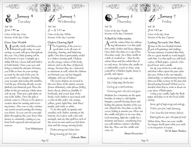 Witches' Spell-A-Day Almanac 2022